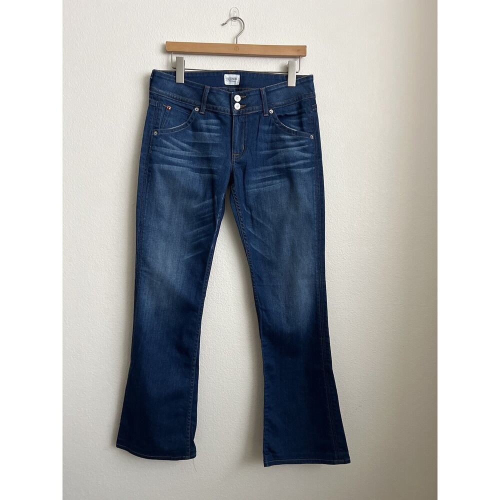 Hudson Womens Blue Denim Jeans Signature Bootcut Size 30